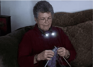knitting with neck light